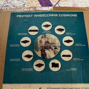 Protekt Back Cushion For Wheel Chair Size: 18”X17”